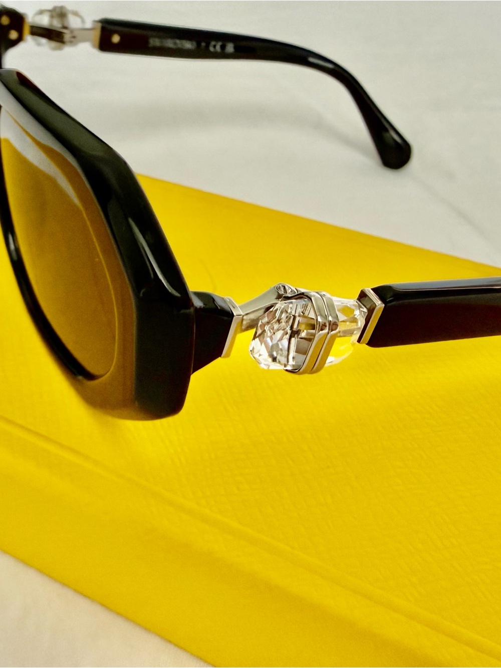 Swarovski Black Women's Sunglasses with Dark Lenses - Picture 3 of 3